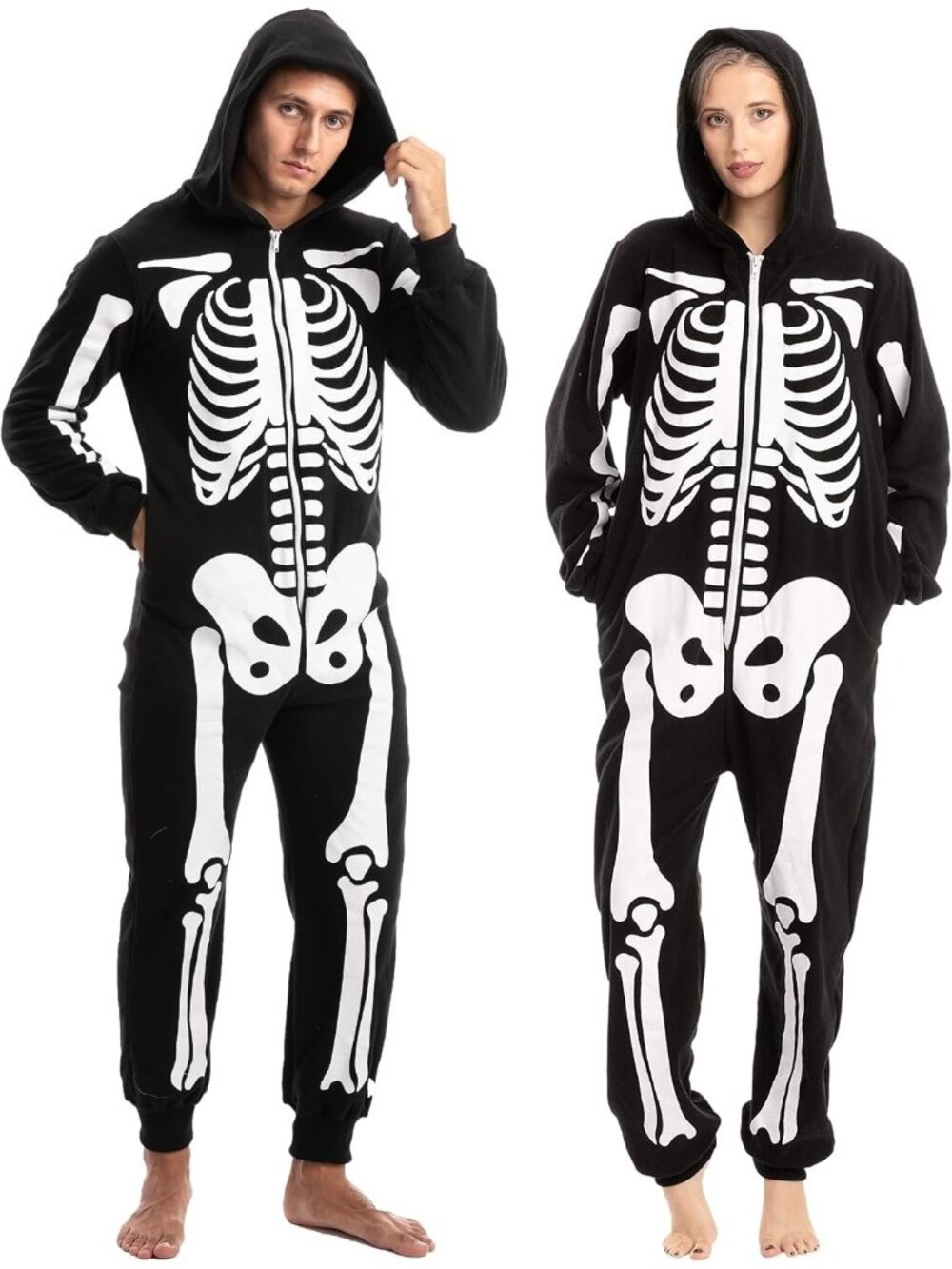 Spooktacular Creations Skeleton Halloween Costume Unisex Union Jumpsuit SMALL